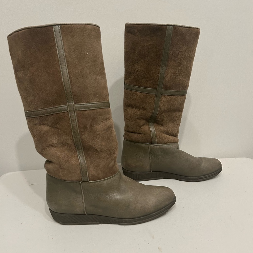 Authentic Suede Winter Boot with Shearling Lining Made In Italy